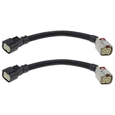 Immagine di OTOTEC 2 pezzi cablaggio autoscollegante fanale posteriore a 8 pin 4388140 1940131 1831334 Compatibile con Ford Transito Mk6/Mk7/Mk8 Connettore del