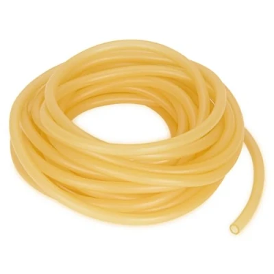 Immagine di stonylab Tubazioni in Gomma, Rubber Tubing Tubi di Ambra Lattice puro Tubo Gomma Naturale 3/8&#039;&#039; (9mm) OD 1/4&#039;&#039; (6mm) ID Altamente Elastico e Resistente 8 Meter