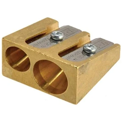 Immagine di Lame Mobius &amp; Ruppert per temperamatite in resistente ottone massiccio Double Hole Wedge (5113)