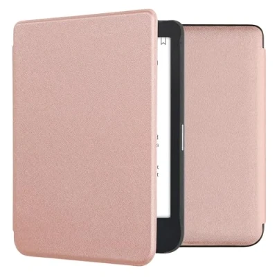 Immagine di kwmobile Custodia eReader Compatibile con Kobo Clara 2E Cover eBook Reader Flip Case Simil Pelle oro rosa