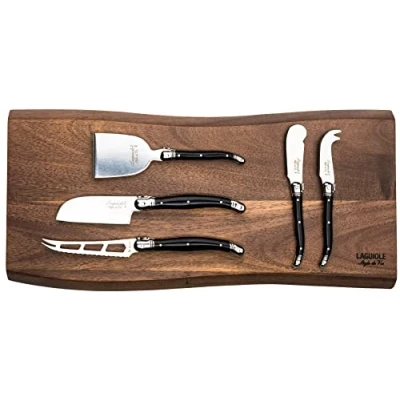 Immagine di Laguiole Style de Vie Premium Line Set di 5 coltelli da formaggio, colore: Nero