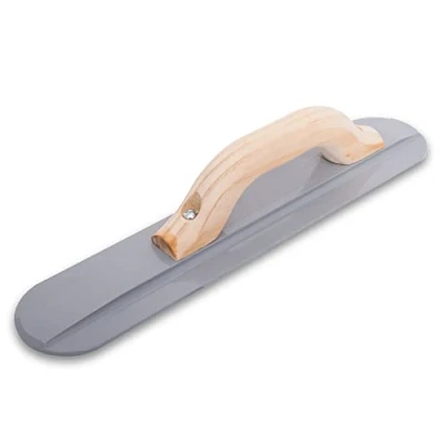 Immagine di Lisciatrice a mano Marshalltown con manico in legno, magnesio, per pavimento e calcestruzzo, dimensioni della lisciatrice: 305x79 mm