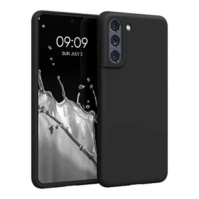 Immagine di kwmobile Custodia Compatibile con Samsung Galaxy S21 FE Cover Back Case per Smartphone in Silicone TPU Protezione Gommata nero matt