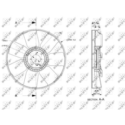 Immagine di NRF 49849 Ventola, Raffreddamento motore