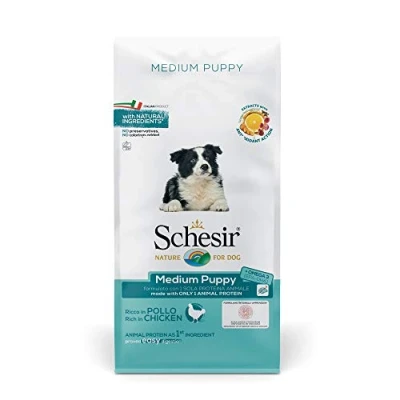 Immagine di Schesir Medium Puppy con Pollo Crocchette per cane 12 kg