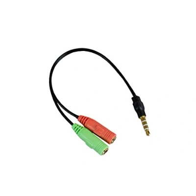 Immagine di Adattatore Jack 3,5 mm/Microfono + Cuffie Stereo Maschio/Femmina.