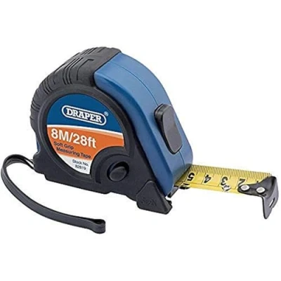 Immagine di Draper 82819 Metro a nastro professionale, 8 m, nero e m