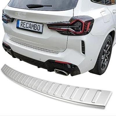 Immagine di Protezione per paraurti in acciaio inox opaco, compatibile con BMW X3 LCI G01 anno di costruzione dal 09/2021 &gt; qualità premium Recambo