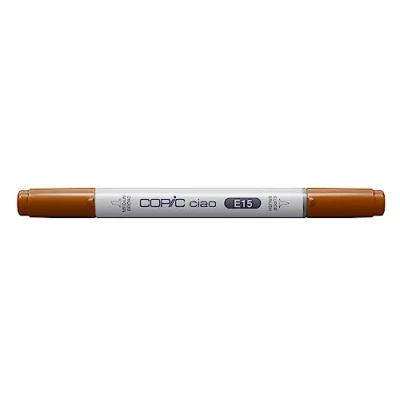 Immagine di Copic Ciao Pennarello Grafico con Doppia Punta, 11 g , Marrone (Dark Suntan), 12 x 150 mm