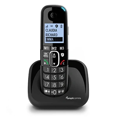 Immagine di Amplicomms BigTel 1500 DECT Portatile aggiuntivo Auricolare, per Hörgeräte Compatibile, Wahlwiederholung Le