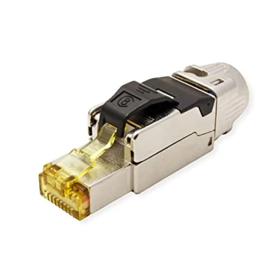 Immagine di ROLINE Connettore RJ 45 CAT.8 (classe I) con cavo da campo 21.17.3086 Argento (Metallizzato) 1 pz.