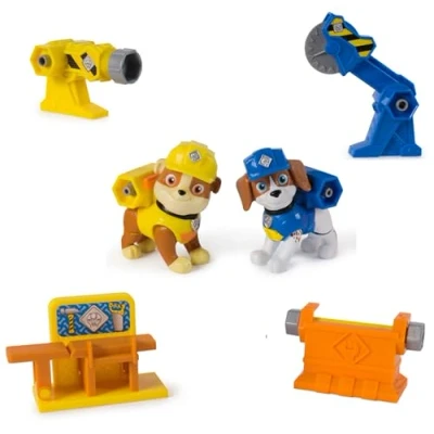 Immagine di Rubble &amp; Crew, Power Tool Pups, Personaggi Giocattolo e Wheeler con 2 Attrezzi da Operaio Accessori Costruzione, Giocattoli per Bambini Bambine dai 3 Anni in su