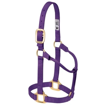Immagine di Weaver Leather Cavezza per cavallo in nylon non regolabile originale, viola, svezzamento/pony