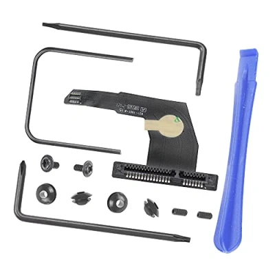 Immagine di MMOBIEL Cavo flessibile unità disco rigido HDD SSD SATA secondario kit di sostituzione compatibile con Apple Mac Mini A1347 (2009 2010 2011 2012) compreso utensili