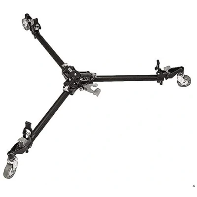 Immagine di Manfrotto 181B Accessorio Carrello autodolly per Treppiede Video con Singolo e Doppio Puntale, Nero