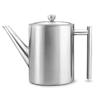 Immagine di Bredemeijer Teiera Minuet Cylindre 1,2L, Opaca, Acciaio Inossidabile 304, Argento