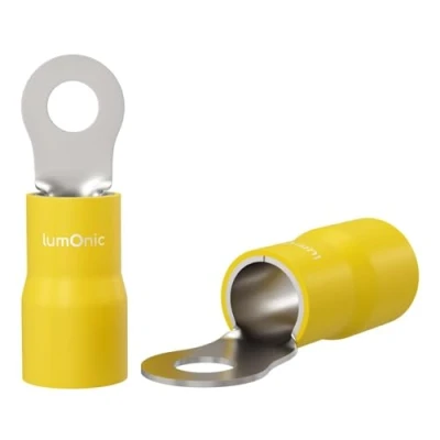 Immagine di Lumonic 25x capocorda ad anello M3 parzialmente isolato 4 6mm² I giallo set di capocorda, M3, a