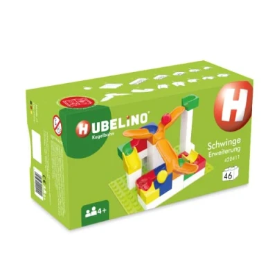 Immagine di Hubelino #420411 Espansione forcellone (46 pezzi) per pista a sfera, compatibile con grandi mattoncini di altri produttori, Made in Germany