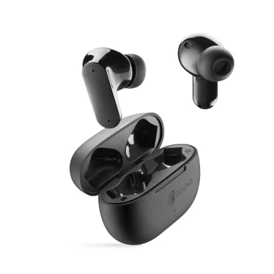 Immagine di Music Sound Auricolari TWS Bluetooth SHIELD Wireless Design In Ear Tecnologia ANC Active Noise Cancelling Play Time 30 Ore Modalità Trasparency Nero
