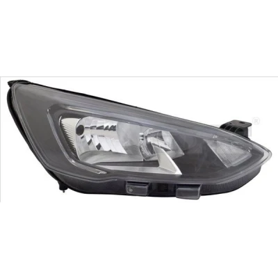 Immagine di TYC 20 16703 26 9 Fari Dx H7/H1, LED con luce guida diurna per veicolo circolazione motore elettrico, senza FORD: Focus Mk4 Hatchback