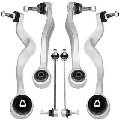 Immagine di Kit bracci di sospensione anteriore compatibile per BMW 5 E60 E61 520D 525D 530D 535D composto da 6 ricambi auto