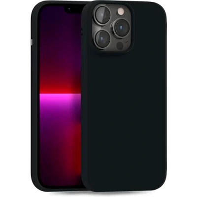 Immagine di MyGadget Cover per iPhone 13 Pro Custodia Protettiva in Silicone Morbido Case TPU Flessibile Ultra Protezione Antiurto &amp; Antigraffio Nero