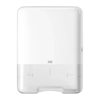 Immagine di Tork 553000 Dispenser asciugamani piegati a V/C, bianco, Elevation Design, compatibile con sistema H3