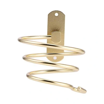 Immagine di DemiawakingUK Porta Asciugacapelli da Parete in Metallo Phon Muro Supporto per a con Viti di Fissaggio (Oro)