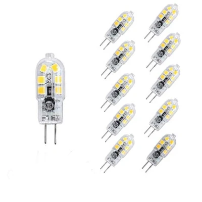 Immagine di OUGEER Confezione da 10 Risparmio Energetico G4 2W Lampadina a LED,12 SMD 2835, Bianco freddo 6000K, 200LM, AC/DC 12V, 20W LED Lampadine
