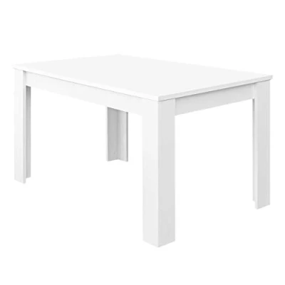 Immagine di Habitdesign 004584A Tavolo da Pranzo allungabile Kendra, Finitura Artik, Dimensioni: 173 cm x 75 78 cm, Melamina, Bianco Artico, Extensible 123