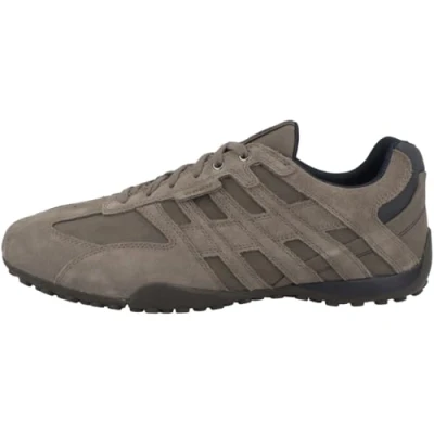 Immagine di Geox u Snake Sneakers basse, Uomo, Taglia: 46, Dove grey a ekc Pelle e tessuto