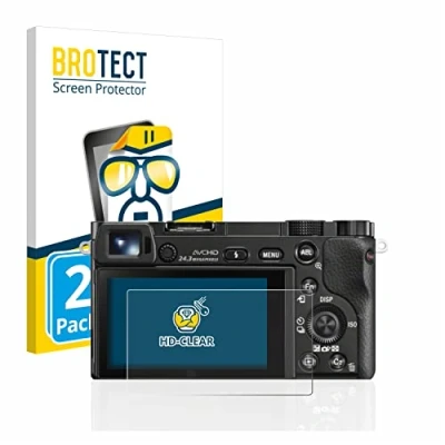 Immagine di brotect Pellicola Protettiva per Sony Alpha 5000/6000 / 6400 Protezione Schermo (2 Pezzi) [Trasparente, Anti Impronte]
