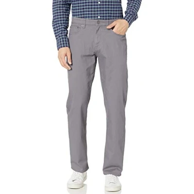 Immagine di Amazon Essentials Pantaloni in Twill Elasticizzati con 5 Tasche vestibilità Comoda Uomo, Grigio Scuro, 30W / 29L