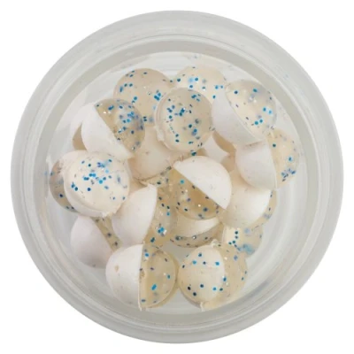 Immagine di BERKLEY Pefmg csbw, PowerBait Power Uova galleggianti, Colore Unisex, Blu Argento Trasparente FL. Bianco/Aglio, .5 oz Small Jar