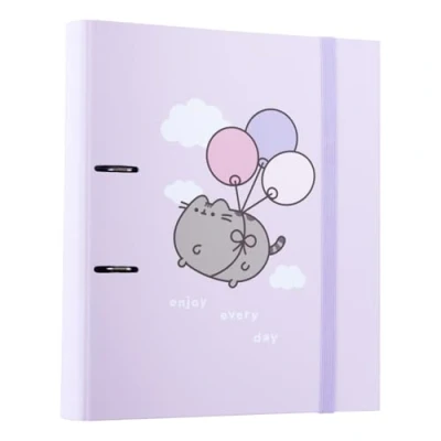 Immagine di Grupo Erik: Raccoglitore A4 Pusheen Moments, a 2 anelli con elastico e copertina rigida in cartone, 32 x 27 cm, Cartellina portadocumenti