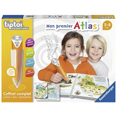 Immagine di Ravensburger Tiptoi Interactive Reader Complete Set Il mio primo atlante in francese Giochi elettronici educativi Dai 5 anni 00032