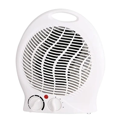 Immagine di Termoventilatore con 3 livelli di riscaldamento, ventilatore compatto ventola forte 2000 W protezione contro il surriscaldamento e anti ribaltamento (termoventilatore bianco 1000/2000 Watt)