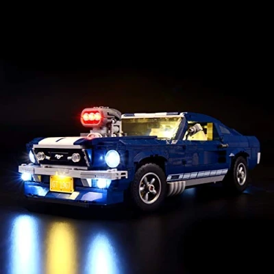 Immagine di BRIKSMAX Kit di Illuminazione a LED per Ford Mustang, Compatibile con Il Modello Lego 10265 Mattoncini da Costruzioni Non Include Set Lego…