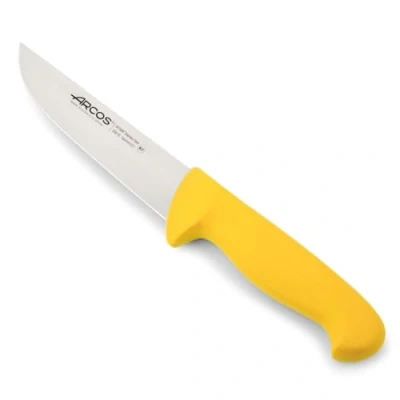Immagine di Arcos Serie 2900 Coltello Scannare Macellaio Bistecca Lama Acciaio Inossidabile Nitrum 160 mm Manico Polipropilene Colore Giallo