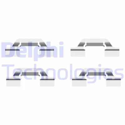 Immagine di DELPHI LX0438 Kit accessori, Pastiglia freno VOLKSWAGEN: Golf 4, SEAT: Leon I Hatchback