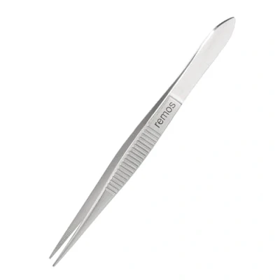 Immagine di REMOS Pinzetta in acciaio inox con punta seghettata 8 cm