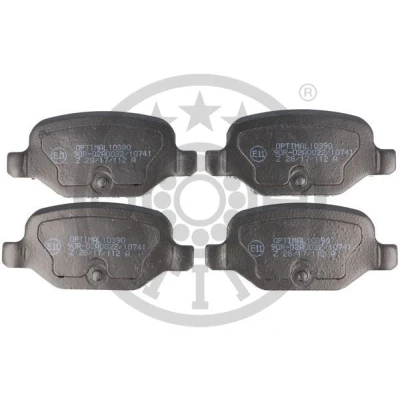 Immagine di OPTIMAL BP 10390 Kit pastiglie freno Assale posteriore Non predisposto per contatto segnalazione usura FIAT: 500 Hatchback, Panda II Hatchback