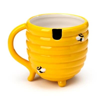 Immagine di Puckator Tazza Sottosopra in Ceramica a Forma di Alveare Api Tazze da Colazione e Tè Originali Particolari