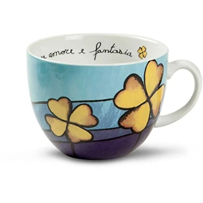 Immagine di Egan PAF03/1C Tazza Colazione, Porcellana, Celeste, 1 unità (Confezione da 1)