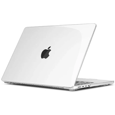 Immagine di TECOOL Custodia MacBook PRO 14 Pollici 2023 2021 A2992 A2918 A2779 A2442 con M3 M2 M1 PRO/Max, Clear Case Cover Rigida in Plastica Sottile, Cristallo Chiara