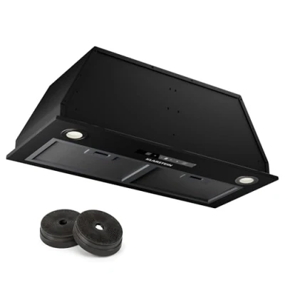 Immagine di Klarstein Cappa Aspirante a Incasso, Cucina con Filtro, in Alluminio, Incasso Flusso d&#039;Aria 439m3/h, Illuminazione LED, Timer, Filtrante