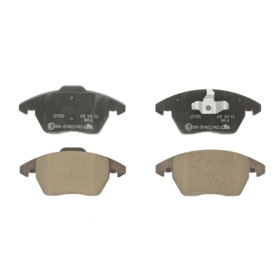 Immagine di ATE Ceramic 13.0470 7202.2 Kit pastiglie freno Non predisposto per contatto segnalazione usura, senza usura