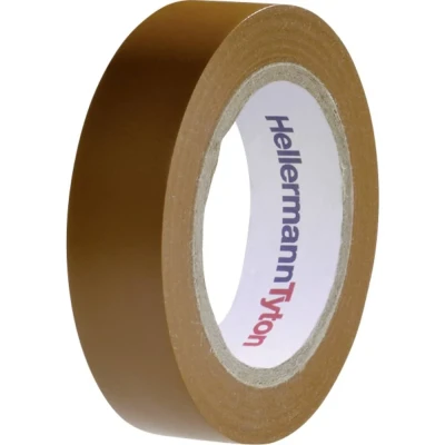Immagine di HellermannTyton HelaTape Flex 15 710 00107 Nastro isolante Marrone (L x L) 10 m mm 1 pz.