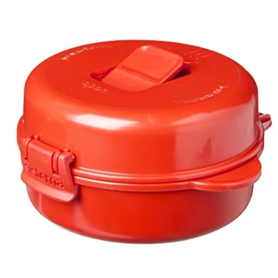 Immagine di Sistema cuociuova per microonde Contenitore alimenti adatto al 271 ml Privo di BPA Rosso