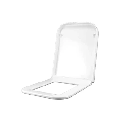 Immagine di Copriwater per FLAMINIA TERRA come ORIGINALE TERMOINDURENTE BIANCO cerniera inox normale o rallentata soft close